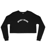 "Bearly Insane" logo Crop Sweatshirt